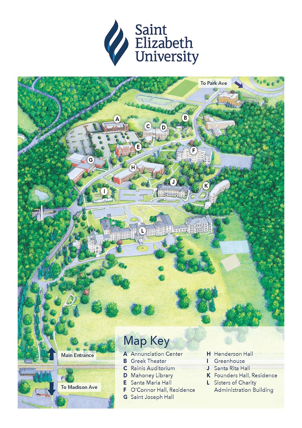 St Elizabeth University map