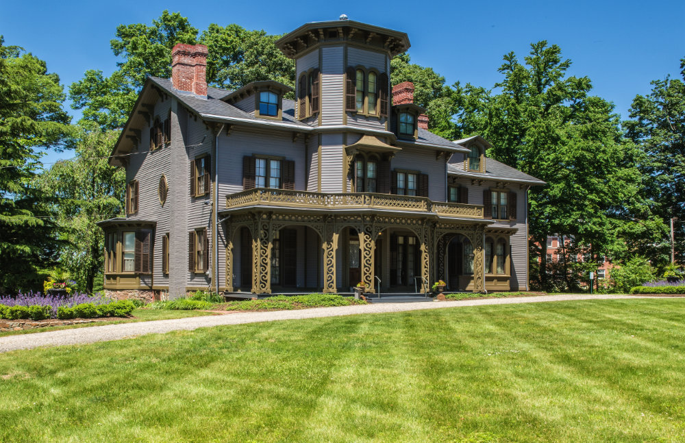 a historic Victorian-Italianate house museum called Acorn Hall