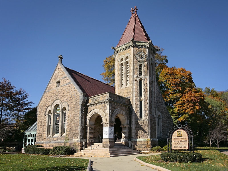 historical stone building serving as the Museum of Early Trades