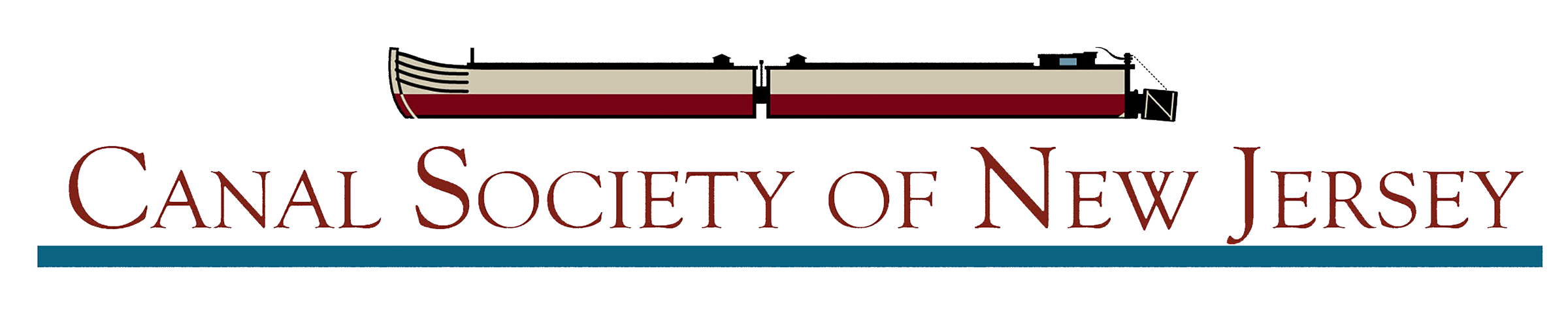 Canal Society of NJ logo with boat