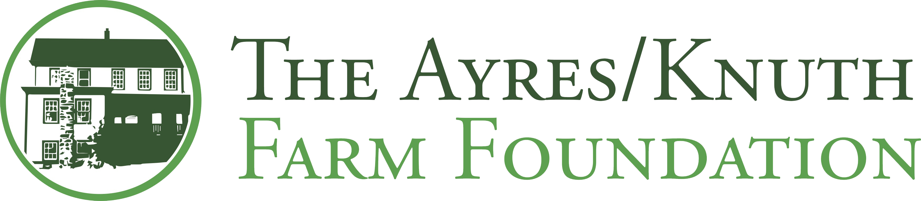 Ayres Knuth Farm Foundation, Inc. logo with a farm house
