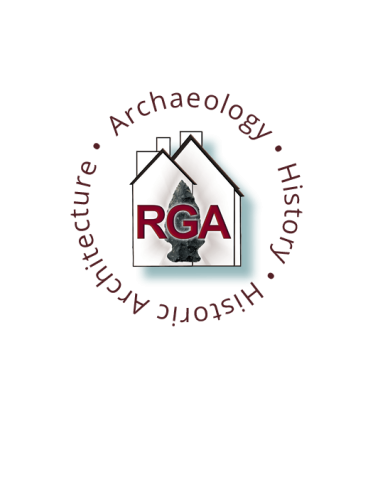 RGA logo with house and arrow head